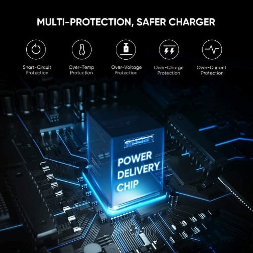 Fast Type-C 18W PD Home Charger for Jitterbug Smart3 Phone - 10ft Long Cable Quick Power Adapter USB-C Y3V Compatible With Lively Jitterbug Smart 3 Model