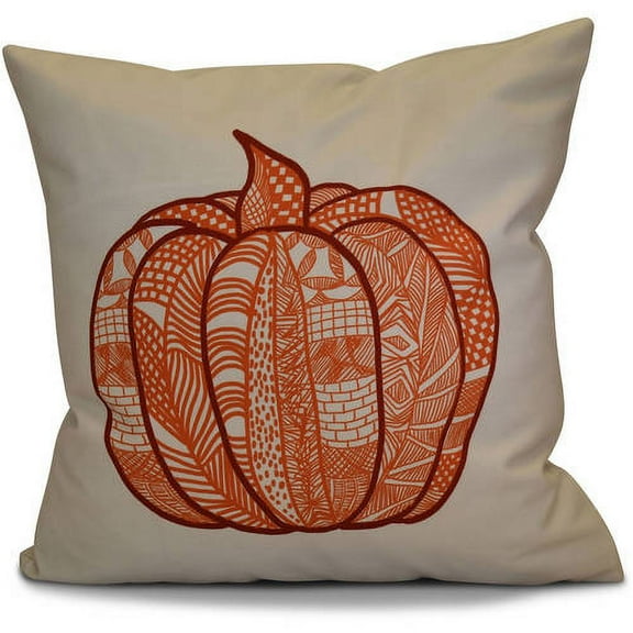 Simply Daisy 16" x 16" Pumpkin Patch Geometric Print Pillow