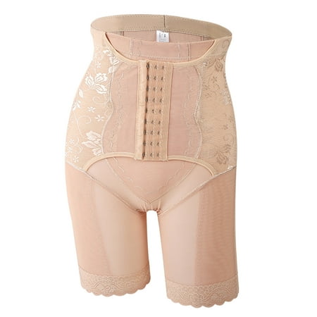 

Youmylove Women Large Size Thin Mesh Breathable High Waist Breeching Pants Post-Natal Repair Waist Girdle Buttock Toning Underwear Chemise Sleepwear