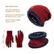 thumbnail image 2 of Gorros Bufanda Guantes Conjunto Frio Invierno Unisex De Lana, 2 of 8