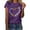 Purple(New), variant on PNTUTB Women'S Letter Casual Summer Tops Heart Graphic Print Tee Short Sleeve Crew Neck T Shirt