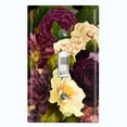 thumbnail image 1 of Metal Light Switch Plate Outlet Cover Purple White Rose Wallpaper ROS015, 1 of 13