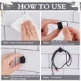 thumbnail image 5 of 40Pcs Car Adhesive Hooks Mini Black Sticky Hooks Multifunctional Backseat Hangers Self-Adhesive Wall Hanging Hooks Towel Hook Bathroom Wall Hooks for DIY Hanging Towel Robe Hat Coat Key USB Cable, 5 of 6