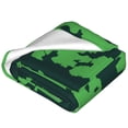 thumbnail image 2 of Bingfone Green Stripes Of Watermelon Print Flannel Fleece Blanket Throw Blanket for Bed,Sofa,Couch,Travel,Camping(40"x30" ), 2 of 8