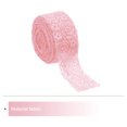 thumbnail image 3 of Unique Bargains Lace Trim 10 Yards 1.6 Inch Flower Elastic Lace Ribbons for Package Decoration Wedding Headbands Pink, 3 of 5