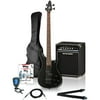 Rogue LX200B Electric Bass Value Pack Pearl Black