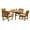 Teak 4, variant on Grade-A Teak Dining Set: 8 Seater 9 Pc: 94" Rectangle Table And 8 Devon Arm Chairs Outdoor Patio WholesaleTeak #51DV2009