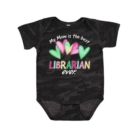 

Inktastic My Mom is the Best Librarian Ever Gift Baby Boy or Baby Girl Bodysuit