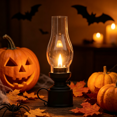 thumbnail image 2 of Halloween Vintage Mini Flameless Table Lamp, Clear Cover Christmas Warm Light Candle LED Light, Desktop Decor Gift for Bedroom Living Room Office Camping Emergency Home Decorations, 2 of 6