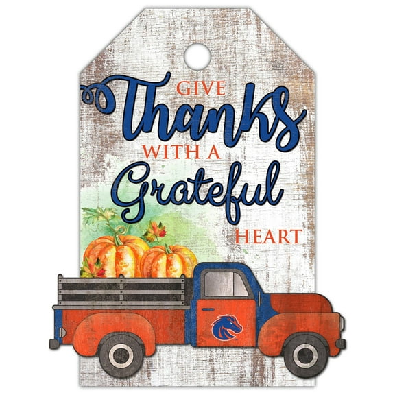 Boise State Broncos 11'' x 19'' Gift Tag Truck Sign