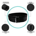 thumbnail image 5 of Self-Locking Weight Lifting Belt - Premium Weightlifting Belt for Serious Functional Fitness - S, 5 of 6