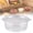 Q, variant on 100PCS Clear Hinged Plastic Disposable Sauce Jars, Portable Small Container for Takeout Tomato Sauce, Salad Dressing & Condiments-S