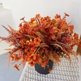 thumbnail image 6 of 16-Piece Artificial Fall Flower Set - 6 Style Mix With Mums, Ferns & Orange Picks For Outdoor/Indoor Autumn Decor, 6 of 9