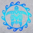 thumbnail image 3 of CafePress - Blue Tribal Turtle Sun - Womens Baseball Tee, 3 of 4