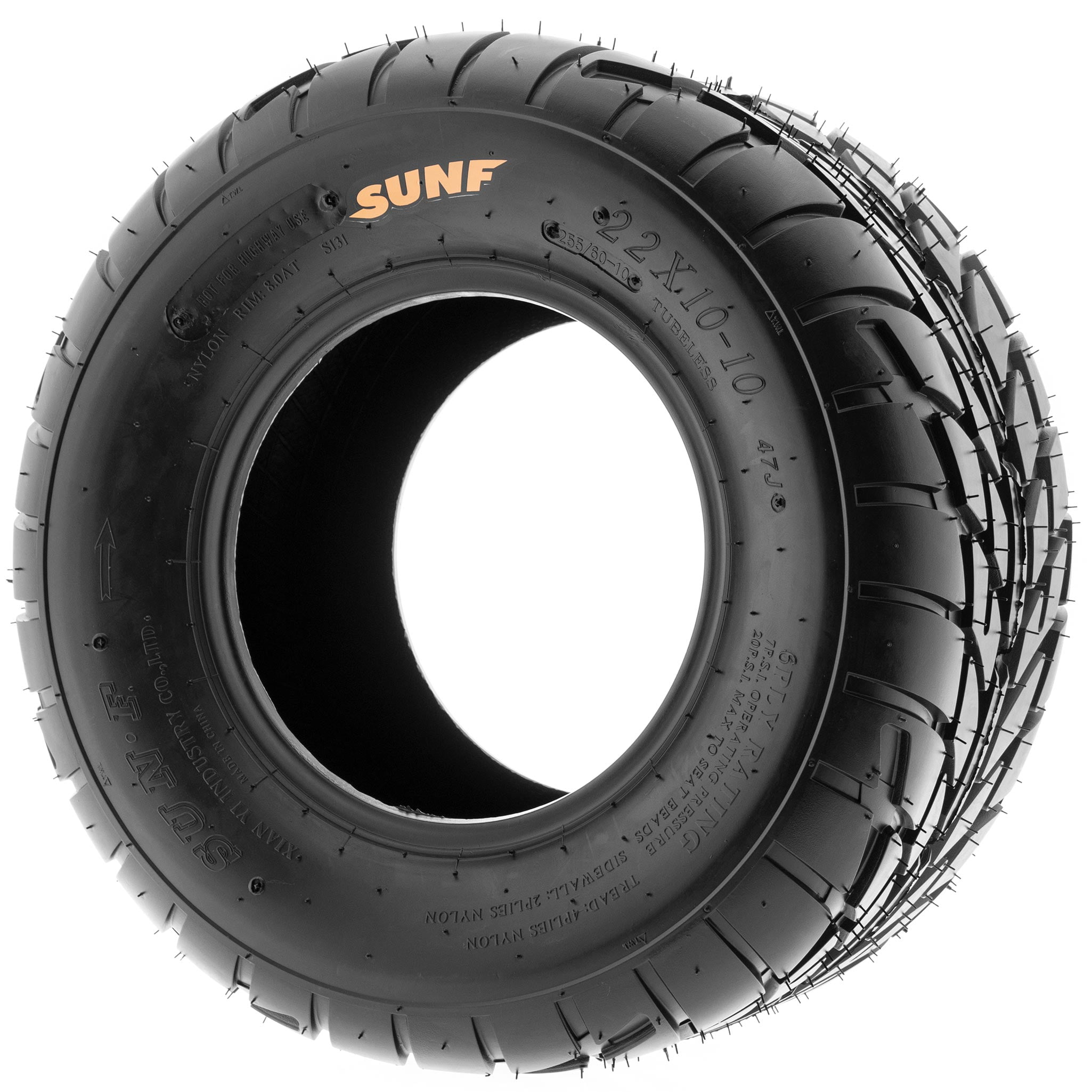 Set of 4 SunF A021 TT Sport ATV UTV Flat Track Tires 20x7-8 Front & 20x10-9 Rear Tubeless 6 PR 