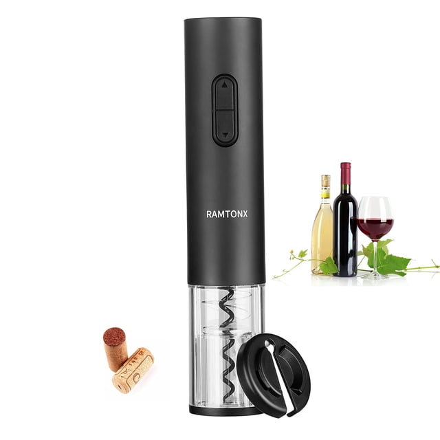 Set Abrebotellas Eléctrico Ramtonx con Sacacorchos Automático