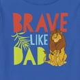 thumbnail image 2 of Toddler's Lion King Father's Day Simba and Mufasa Brave Like Dad  Graphic Tee Royal Blue 5T, 2 of 3