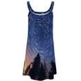 thumbnail image 4 of Galaxy Star Outer Space Women's Summer Dresses 2025 Beach Casual Sleeveless Floral Print Tank Loose Sundress, 4 of 8