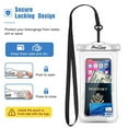 thumbnail image 3 of ProCase Floating Waterproof Phone Pouch Waterproof Phone Case, Underwater Dry Bag Cell Phone Pouch for iPhone 14 13 12 11 Pro Max XS XR X, Galaxy S23 S22 S21 Ultra Pixel Up to 7.0" -2 Pack, Clear, 3 of 7