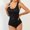 Black, variant on Women’s Backless Shapewear Bodysuit – Sleeveless Tummy Control Thong Bodysuit Shapewear Snap Bodysuit Tummy Control Butt Lifter Sleeveless Body Shaper Seamless Jumpsuit Beige L