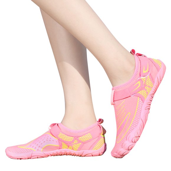Water Shoes for Women Men Quick Dry Wide Toe Aqua Shoes Adjustable Straps Barefoot Socks for Swim Beach River Pool Surf
