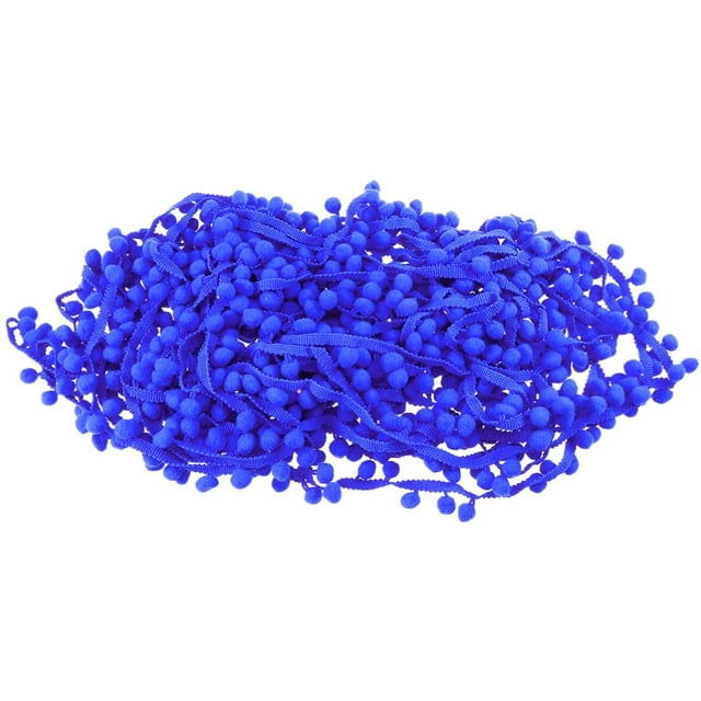 Ruban à Franges Boule Mini Pompon de 9,1 Mètres Pompon Pompon Dentelle Bricolage Accessoire de Couture pour Robe Foulard Chapeau Décoration de Rideau