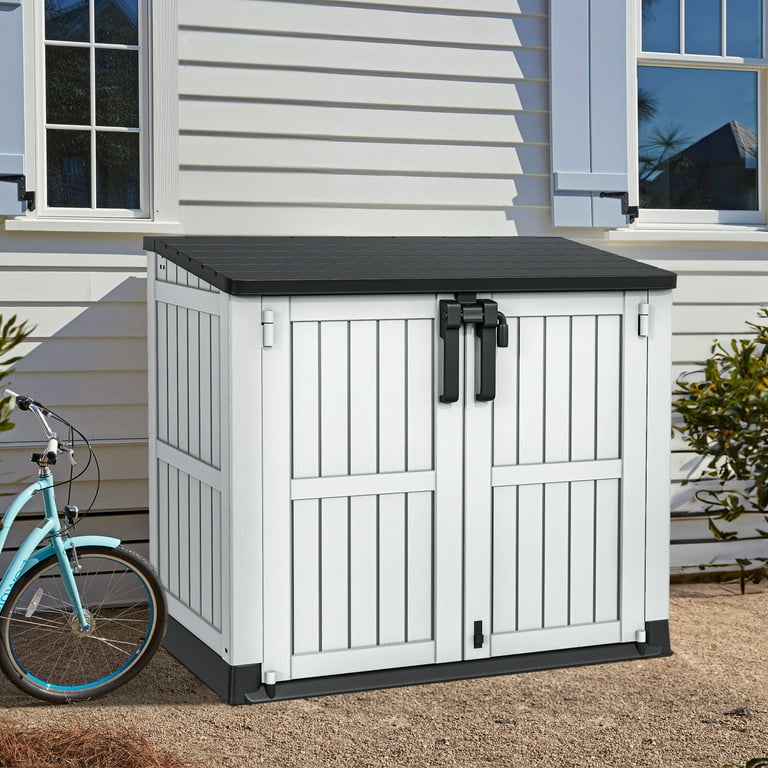 Dextrus 36 cu ft Plastic Outdoor Storage Shed, Resistant