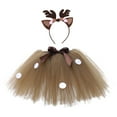 thumbnail image 2 of Toddler for Girls Tutu Skirt Hairband Set Deer Kids Dress up Halloween Girls 1-2 Years, 2 of 6