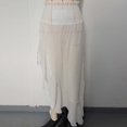 thumbnail image 4 of JGGSPWM Beach Sarong Womens Swimsuit Cover Ups Wrap Skirts Solid Color Long Swim Hawaiian Beachwear White M, 4 of 9