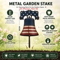 thumbnail image 4 of 4th of July Decoration Metal Yard Stake, 12" Outdoor Garden Decor Rustproof Metal Ornament for Patio Front Porch Flag Memorial Day Veterans Day Holiday Decorations, 4 of 9