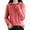 Pink, variant on RMGVDSD Women's Soft Hooded Pullover Sweater Fashion Knitted Long Sleeve Sweaters For Women Solid Color Fashion Basic Sweater Tops /Purple
