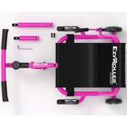 EzyRoller: Classic - Pink - Ride-On Scooter, Cambering Motion, Pedal Free Cart, Hand Brakes, Extendable Frame, 154lb Capacity, Kids Ages 4+