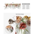 thumbnail image 5 of Spring Flower Rose Kitchen Curtains Balcony Adjustable Roman Blinds Small Short Curtain for Living Room, 5 of 6