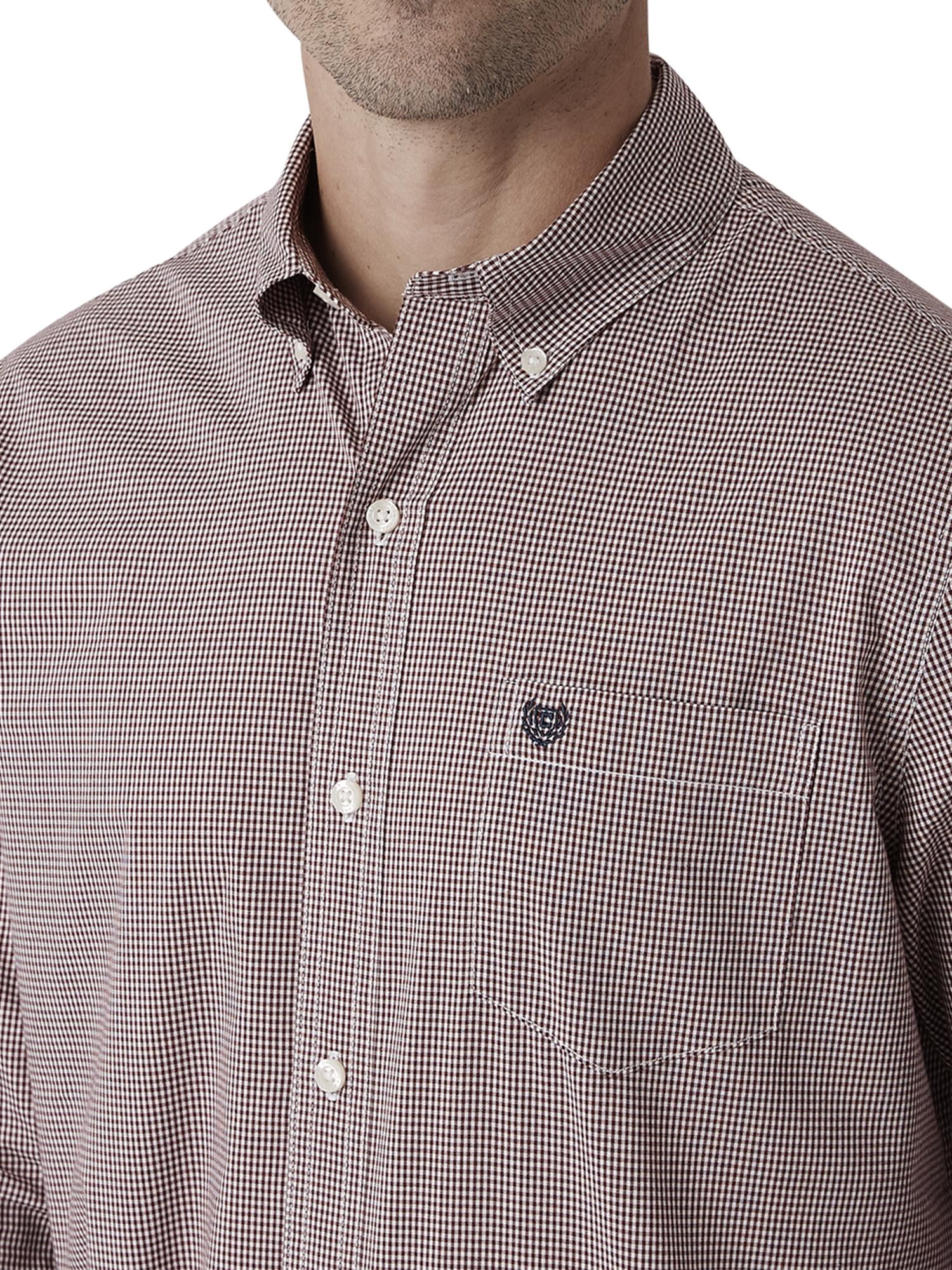 Chaps Men's & Big Men's Stretch Long Sleeve Button Down Soft Cotton Shirt