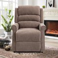 thumbnail image 5 of Boyel Living Power Lift Recliner Chair Massage Sofa Living Room Chair for Elderly with Side Pocket，Remote Control，Chenille Knit Fabric，Brown, 5 of 8