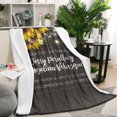 thumbnail image 2 of Comfort Sunflower Sherpa Blanket: 50x60in Throw Blanket for Bed, Sofa, Office Decor Sunflower Blanket Gift for Women, 2 of 5