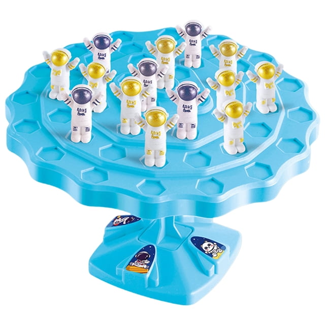 YWIYIUD 1PC 6.69x6.69x4.33inch Stackable Astronaut Model BalanceBoard Toys Portable and Practical Interactive Family BalanceDesktop Game for Family Night Party and School