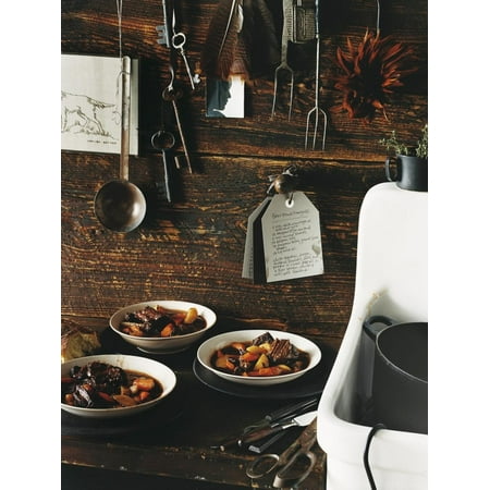 Beef Stew with Carrots and Potatoes in a Rustic Kitchen - Conde Nast Collection Print Wall