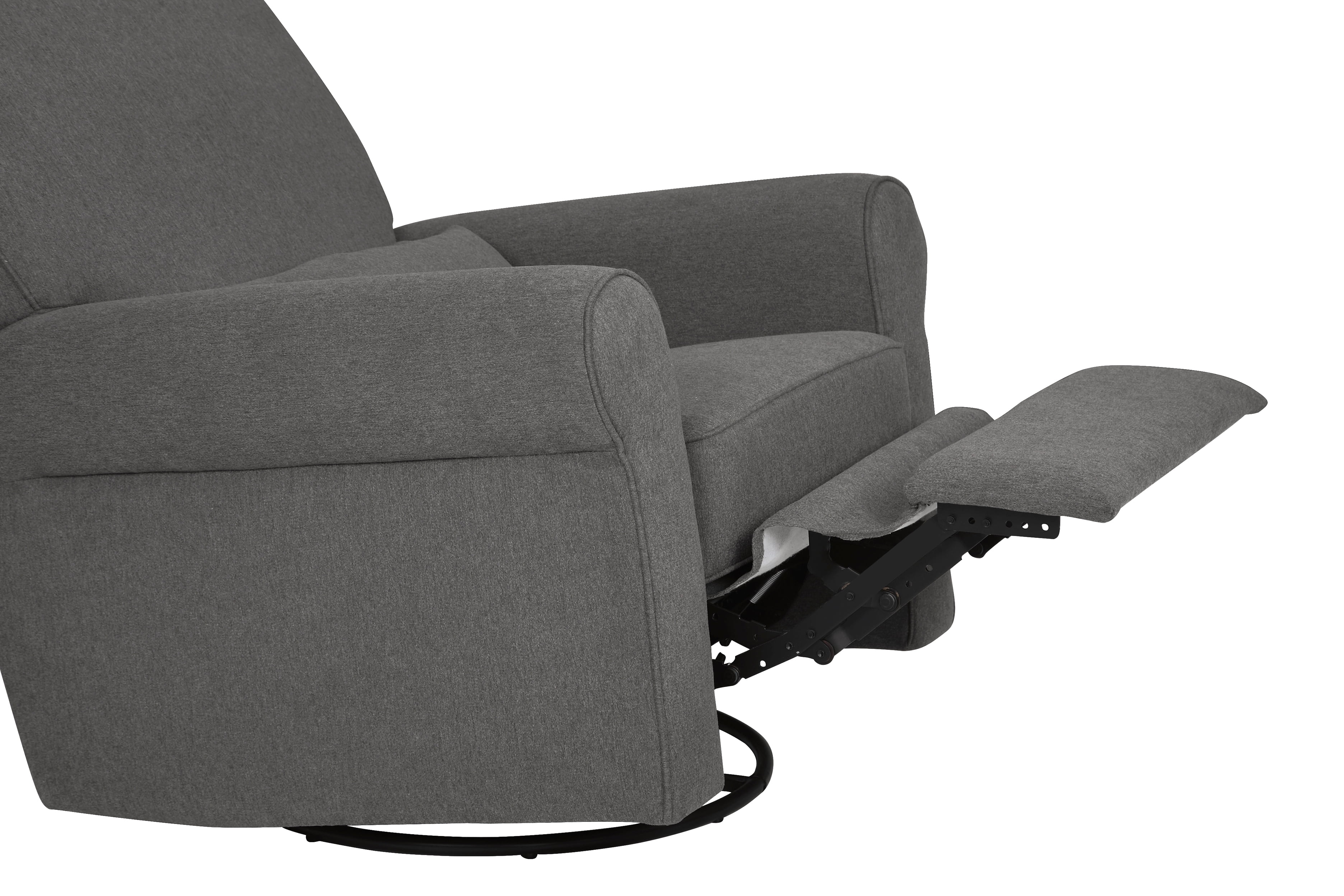 davinci ruby recliner and glider in dark grey