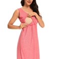 thumbnail image 3 of Yawrut Ladies Pregnancy Dress, Double Layered Comfortable Round Neck Nursing Breast Feeding Dress,Size: S-XL, 3 of 5
