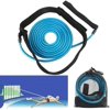 4m/13ft Blue Swim Trainer Belt Swimming Resistance Tether Leash Pool Training Aid Harness,Swim Bungee Cords Resistance Bands