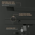 thumbnail image 3 of 24 inch Linear Shower Drain with Removable Square Hole Panel by Using Matte Black 304 Stainless Steel Process, Linear Drain Equipped with Adjustable Feet and Hair Strainer, 3 of 10