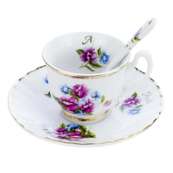 April Cup and Saucer Set