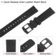 thumbnail image 5 of Rápido Desenganche Auténtico Cuero Reloj Banda 20mm Ancho Flor Vaca Cuero Reloj Correa para Hombres y Mujeres, Negro y Negro, 5 of 8