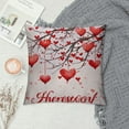 thumbnail image 2 of Nawypu  Valentine's Day Pink Pillow Covers Romantic Love Heart Tree Decorations Outdoor Throw Pillow Covers, Square Pillowcases for Patio Sofa Couch Bedroom Decorative, 2 of 5