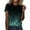 Green, variant on Plus Size Summer Clothes for Women Fashion Casual Ggradient Sequin Print Round Neck Loose T Shirt Top Ladies Workout Tees Womens Casual V Neck Shirts Long Sleeve Lingerie Top Cool Blue 2XL