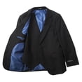 thumbnail image 3 of London Fog Boy's Modern Fit 3-Piece Formal Luxury Suit Set - Black - 14, 3 of 5