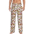 thumbnail image 2 of Lsque Colorful Fishes Print Men's Pajama Pants, Lounge Pant - Comfortable Home Wear,Elastic Waistband, Stylish Design-X-Large, 2 of 9