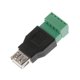thumbnail image 1 of USB 2,0 tipo A macho/hembra a tornillo de 5p para W/ Shield Terminal Plug Adaptador Conne, hembra, 11 Feliz Sencillez, 1 of 5