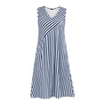 thumbnail image 7 of XuJwPNcy Womens Summer Dresses Sleeveless Striped Knee Length Dress with Pockets V Neck Comfortable Soft Dresses for Women, 7 of 7